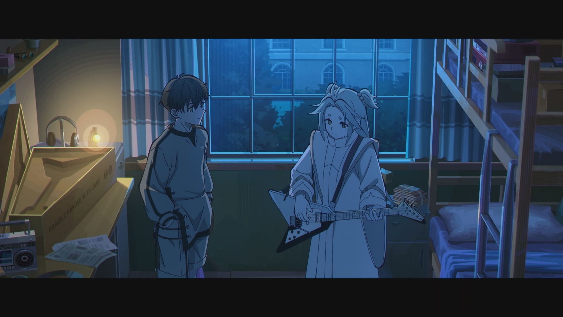 Cyan and Luo in the flashback (Image via Pb Animation, LAN Studio, Paper Plane Animation Studio)